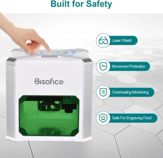 Incisore laser Bisofice K6 - 3W 8x8cm nuovo