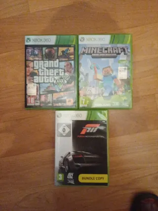 3 Giochi Xbox 360: GTA V, Minecraft, Forza