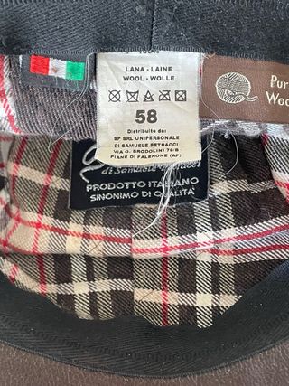 Cappello a coppola uomo patchwork