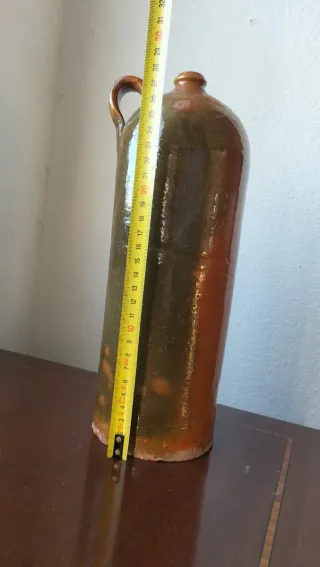 Botella cerámica antigua esmaltada