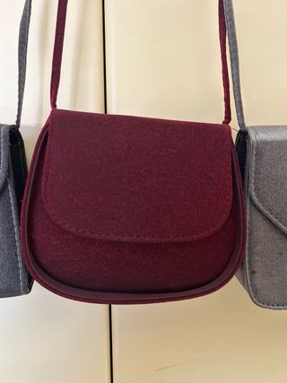 3 Borsette cerimonia grigio e bordeaux