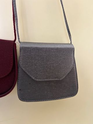 3 Borsette cerimonia grigio e bordeaux