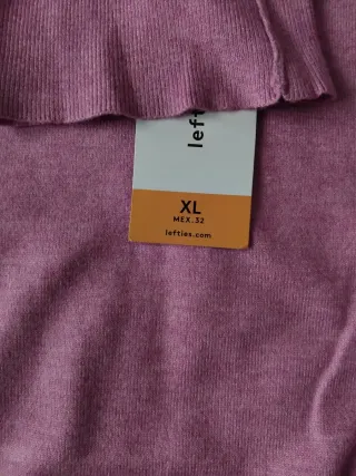 Jersey cuello alto rosa mujer XL a estrenar