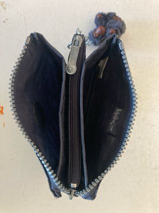 Monedero Kipling gris con llavero