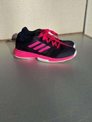 Zapatillas de pádel tenis Adidas mujer rosa