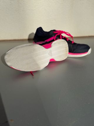 Zapatillas de pádel tenis Adidas mujer rosa