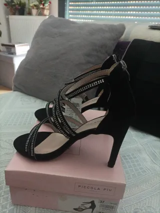 Sandalias Piccola Piu Negras Talla 37