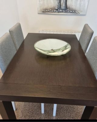 Mesa Teka Extensible Marrón