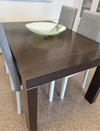 Mesa Teka Extensible Marrón