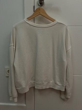 Sudadera Harvard Azul, Blanco y Naranja