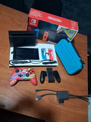 Nintendo Switch Azul/Rojo + Accesorios