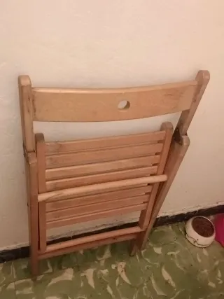 Silla plegable madera Ikea