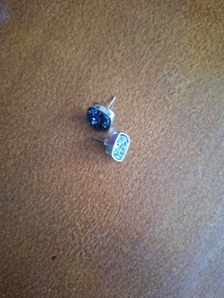 Pendientes de fiesta azules y plateados Lote de 10