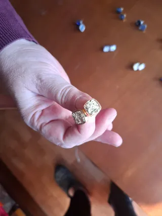 Pendientes de fiesta azules y plateados Lote de 10