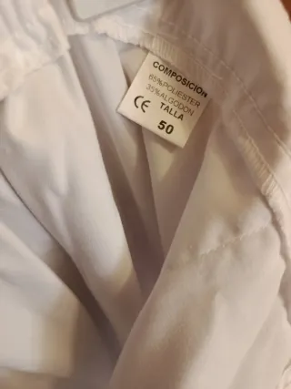 Pantalón de trabajo mujer blanco