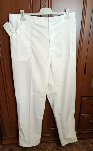 Pantalón de trabajo mujer blanco