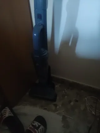 Aspiradora vertical azul