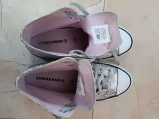 Converse Plataforma Estrellas Rosas Talla 37,5