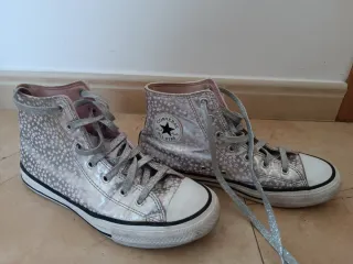 Converse Plataforma Estrellas Rosas Talla 37,5