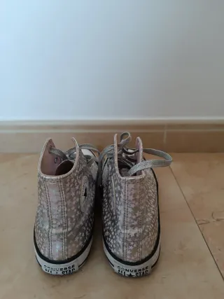 Converse Plataforma Estrellas Rosas Talla 37,5