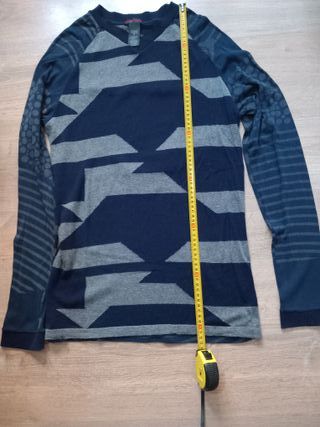 Jersey largo Custo Barcelona mujer azul y gris