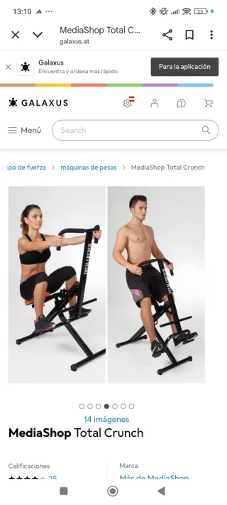 Máquina de Ejercicio Total Crunch