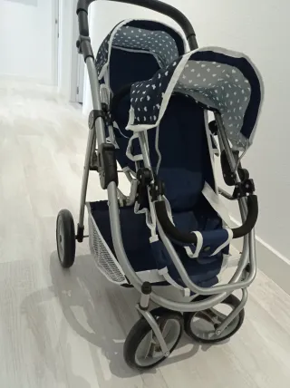 Carrito de muñecas para gemelos