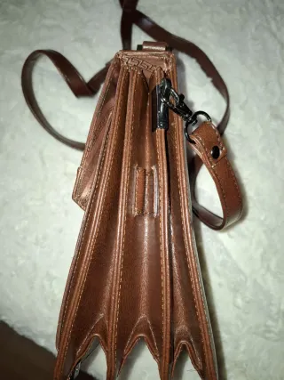 Bandolera hombre marrón