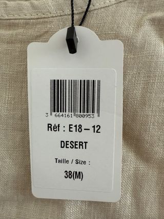 Blusa Le jardin du lin beige NUEVA