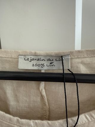 Blusa Le jardin du lin beige NUEVA