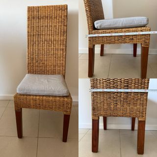 Juego 6 Sillas Rattan Comedor