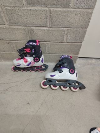 Patines Oxelo niña Talla 32-37 + Protecciones