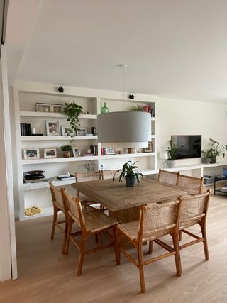 8 Sedie Ratan Teak 51x55x86 Marrone Chiaro.