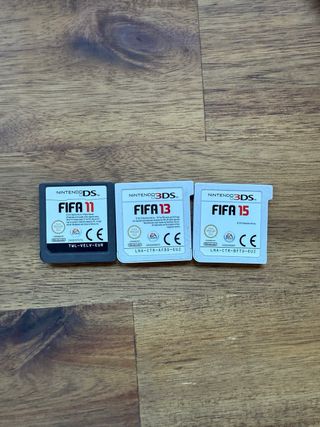 Lote 3 Juegos FIFA Nintendo 3DS