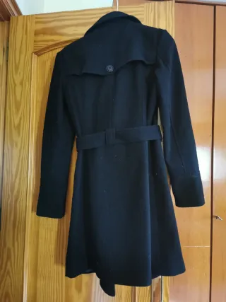 Abrigo de lana Only negro mujer