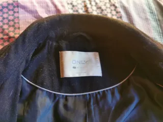 Abrigo de lana Only negro mujer