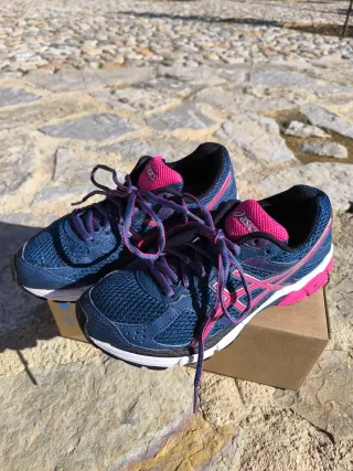 Zapatillas Asics Mujer Talla 38 Azul/Rosa