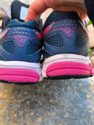 Zapatillas Asics Mujer Talla 38 Azul/Rosa