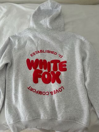Sudadera White Fox Gris