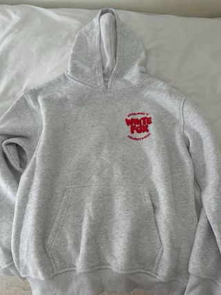 Sudadera White Fox Gris