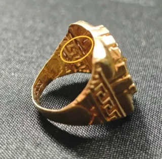 Anillo oro medusa Versace