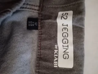 Pantalón tejano gris elástico Talla grande