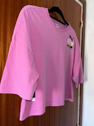 Camiseta Puma Rosa Multicolor