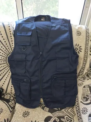 Chaleco de trabajo azul