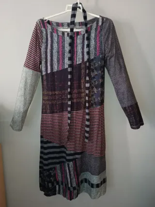 Vestido Desigual Patchwork Multicolor