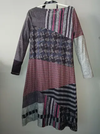 Vestido Desigual Patchwork Multicolor