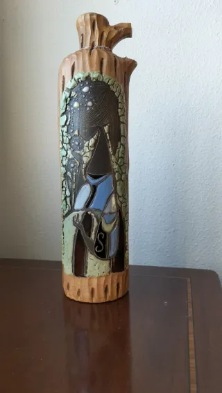 Jarra Decorativa Arte Esmaltado