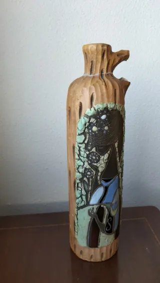 Jarra Decorativa Arte Esmaltado