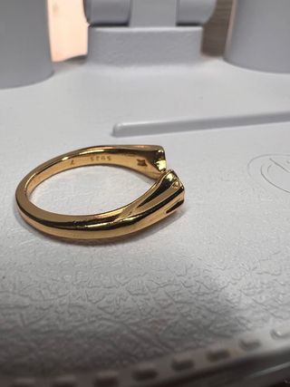 Anillo plata s925 2 Estrellas Talla 7