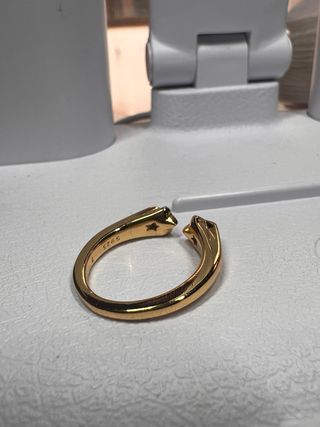 Anillo plata s925 2 Estrellas Talla 7